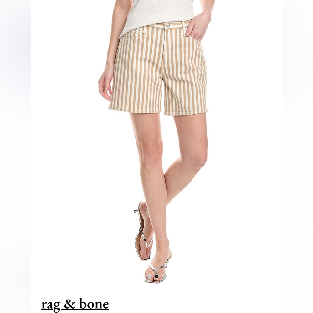 Kaia Stripe Shorts
Rag & Bone Beige Striped Women's Shorts